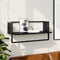 vidaXL - Wandschap - met - stang - 65x25x30 - cm - zwart