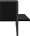 vidaXL - Wandschap - met - stang - 65x25x30 - cm - zwart