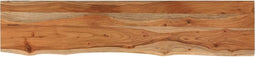 vidaXL - Wandschap - rechthoekig - natuurlijke - rand - 100x20x2,5 - cm - acaciahout