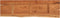 vidaXL - Wandschap - rechthoekig - natuurlijke - rand - 100x30x2,5 - cm - acaciahout