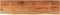 vidaXL - Wandschap - rechthoekig - natuurlijke - rand - 120x30x2,5 - cm - acaciahout