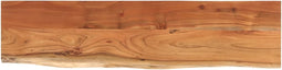 vidaXL - Wandschap - rechthoekig - natuurlijke - rand - 120x30x3,8 - cm - acaciahout