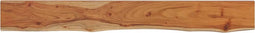 vidaXL - Wandschap - rechthoekig - natuurlijke - rand - 180x20x2,5 - cm - acaciahout