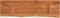vidaXL - Wandschap - rechthoekig - natuurlijke - rand - 40x20x2,5 - cm - acaciahout
