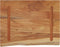 vidaXL - Wandschap - rechthoekig - natuurlijke - rand - 40x30x2,5 - cm - acaciahout