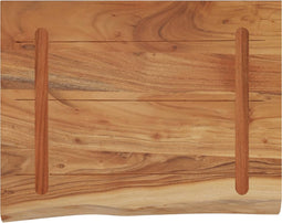 vidaXL - Wandschap - rechthoekig - natuurlijke - rand - 40x30x3,8 - cm - acaciahout