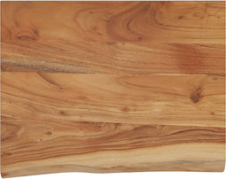 vidaXL - Wandschap - rechthoekig - natuurlijke - rand - 50x40x3,8 - cm - acaciahout