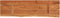 vidaXL - Wandschap - rechthoekig - natuurlijke - rand - 60x20x3,8 - cm - acaciahout