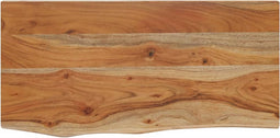 vidaXL - Wandschap - rechthoekig - natuurlijke - rand - 60x30x2,5 - cm - acaciahout