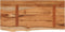 vidaXL - Wandschap - rechthoekig - natuurlijke - rand - 60x30x3,8 - cm - acaciahout