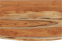 vidaXL - Wandschap - rechthoekig - natuurlijke - rand - 60x40x2,5 - cm - acaciahout