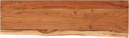 vidaXL - Wandschap - rechthoekig - natuurlijke - rand - 70x20x3,8 - cm - acaciahout