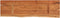 vidaXL - Wandschap - rechthoekig - natuurlijke - rand - 70x20x3,8 - cm - acaciahout