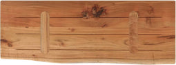 vidaXL - Wandschap - rechthoekig - natuurlijke - rand - 70x30x3,8 - cm - acaciahout