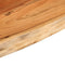 vidaXL - Wandschap - rechthoekig - natuurlijke - rand - 80x20x3,8 - cm - acaciahout