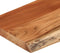 vidaXL - Wandschap - rechthoekig - natuurlijke - rand - 80x30x2,5 - cm - acaciahout