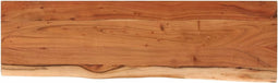vidaXL - Wandschap - rechthoekig - natuurlijke - rand - 90x30x2,5 - cm - acaciahout