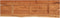 vidaXL - Wandschap - rechthoekig - natuurlijke - rand - 90x30x3,8 - cm - acaciahout