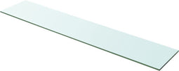 vidaXL - Wandschap - transparant - 100x20 - cm - glas