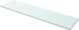 vidaXL - Wandschap - transparant - 100x25 - cm - glas