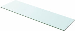 vidaXL - Wandschap - transparant - 100x30 - cm - glas