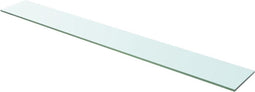 vidaXL - Wandschap - transparant - 110x15 - cm - glas
