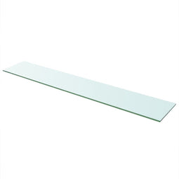 vidaXL - Wandschap - transparant - 110x20 - cm - glas