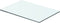 vidaXL - Wandschap - transparant - 40x20 - cm - glas