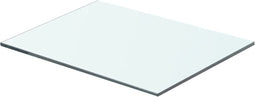 vidaXL - Wandschap - transparant - 40x25 - cm - glas