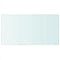 vidaXL - Wandschap - transparant - 40x25 - cm - glas