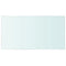 vidaXL - Wandschap - transparant - 40x25 - cm - glas