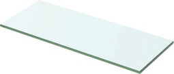 vidaXL - Wandschap - transparant - 50x15 - cm - glas