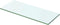 vidaXL - Wandschap - transparant - 50x15 - cm - glas