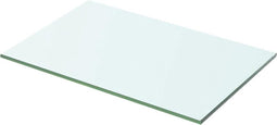 vidaXL - Wandschap - transparant - 50x25 - cm - glas