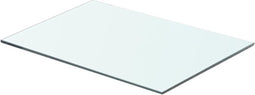 vidaXL - Wandschap - transparant - 50x30 - cm - glas