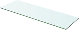 vidaXL - Wandschap - transparant - 60x15 - cm - glas