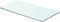 vidaXL - Wandschap - transparant - 60x25 - cm - glas