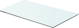 vidaXL - Wandschap - transparant - 60x30 - cm - glas