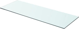vidaXL - Wandschap - transparant - 70x25 - cm - glas