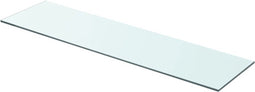 vidaXL - Wandschap - transparant - 80x20 - cm - glas