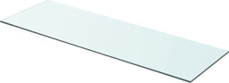 vidaXL - Wandschap - transparant - 80x25 - cm - glas