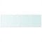 vidaXL - Wandschap - transparant - 80x25 - cm - glas