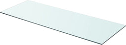 vidaXL - Wandschap - transparant - 80x30 - cm - glas