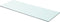 vidaXL - Wandschap - transparant - 80x30 - cm - glas