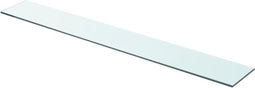 vidaXL - Wandschap - transparant - 90x12 - cm - glas