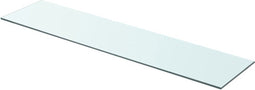 vidaXL - Wandschap - transparant - 90x20 - cm - glas