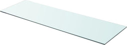 vidaXL - Wandschap - transparant - 90x30 - cm - glas