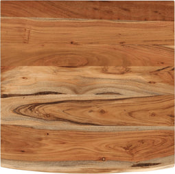 vidaXL - Wandschap - vierkant - natuurlijke - rand - 40x40x2,5 - cm - acaciahout