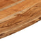 vidaXL - Wandschap - vierkant - natuurlijke - rand - 40x40x2,5 - cm - acaciahout