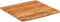 vidaXL - Wandschap - vierkant - natuurlijke - rand - 40x40x2,5 - cm - acaciahout